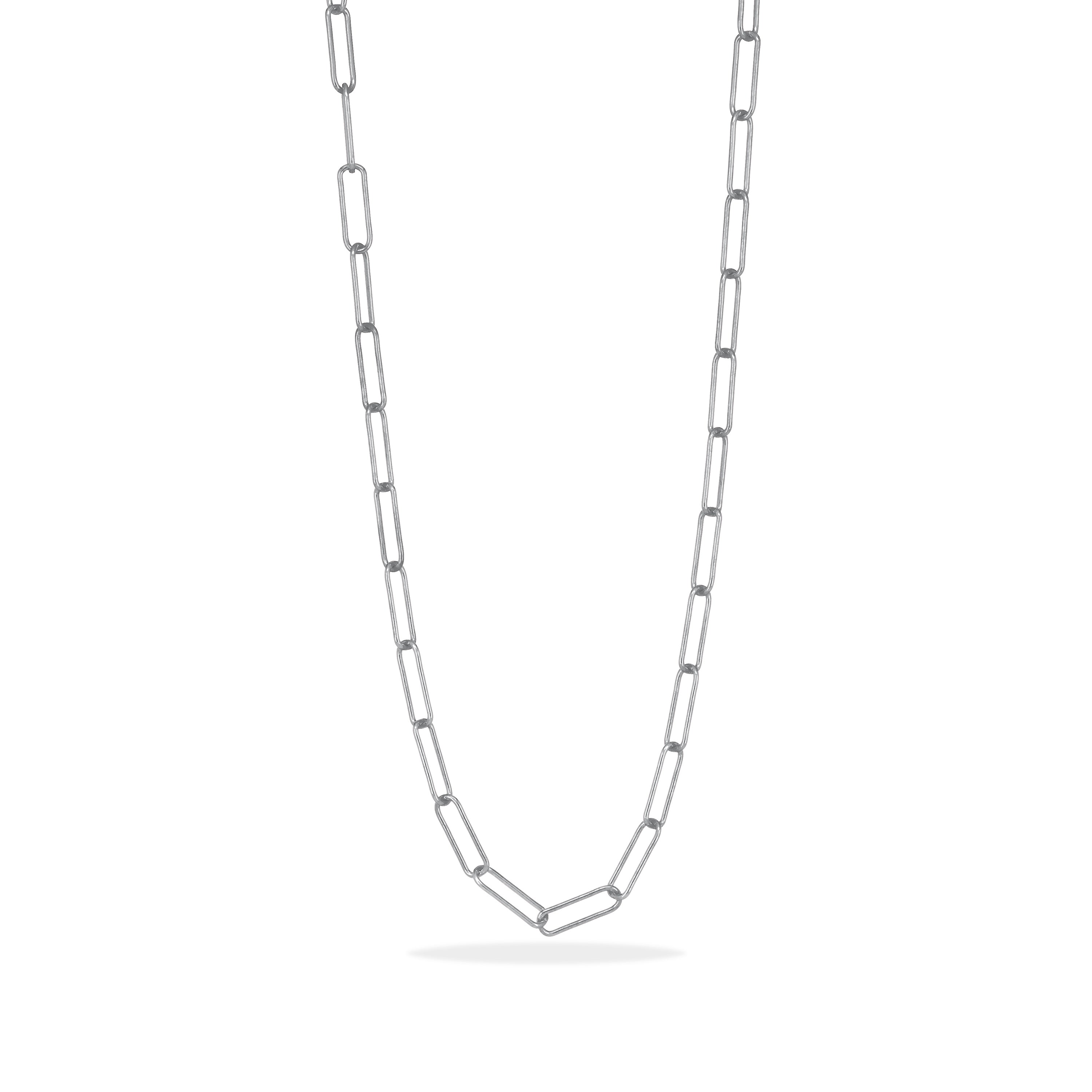 Dainty Paperclip Link Chain Necklace