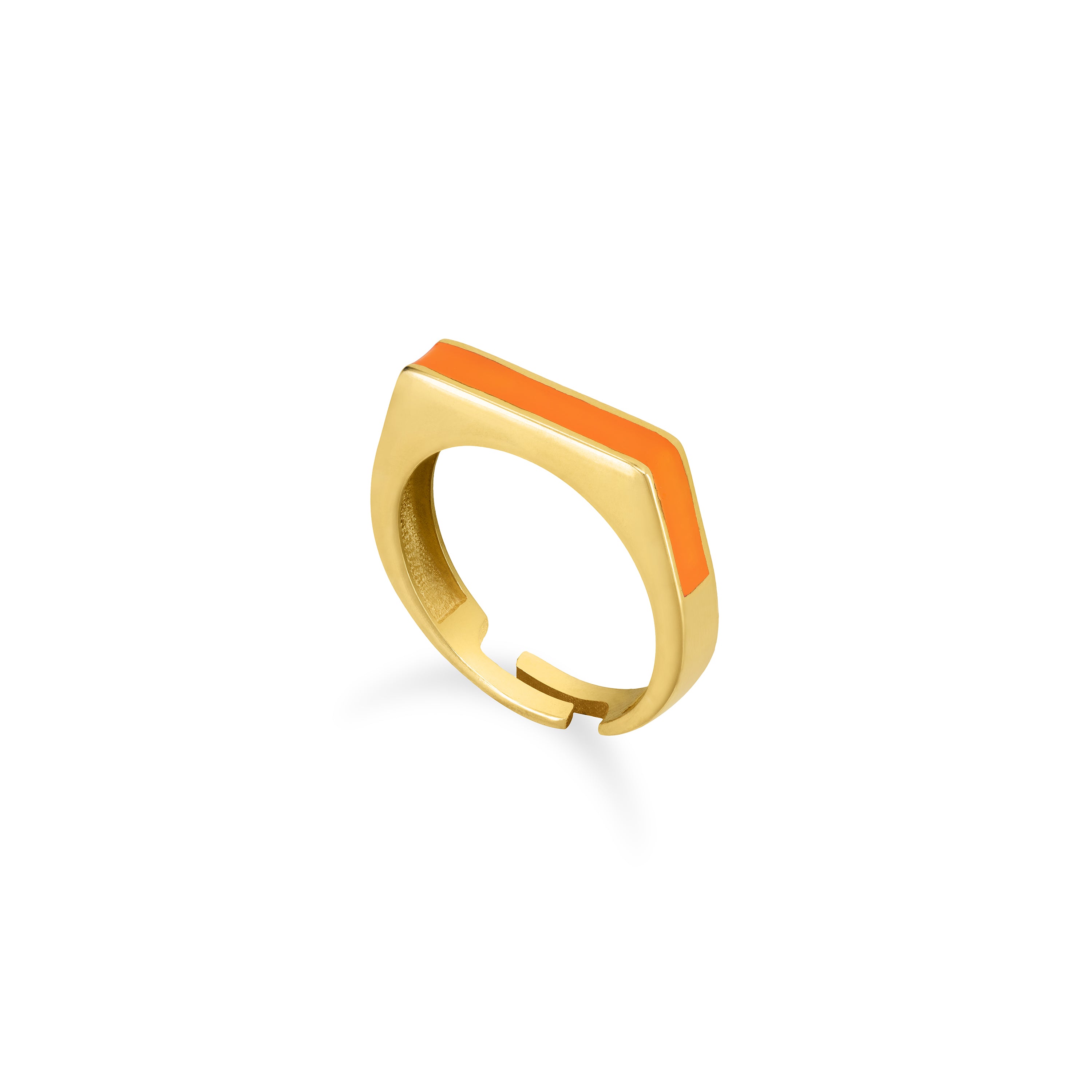 Enamel Bar Simple Ring