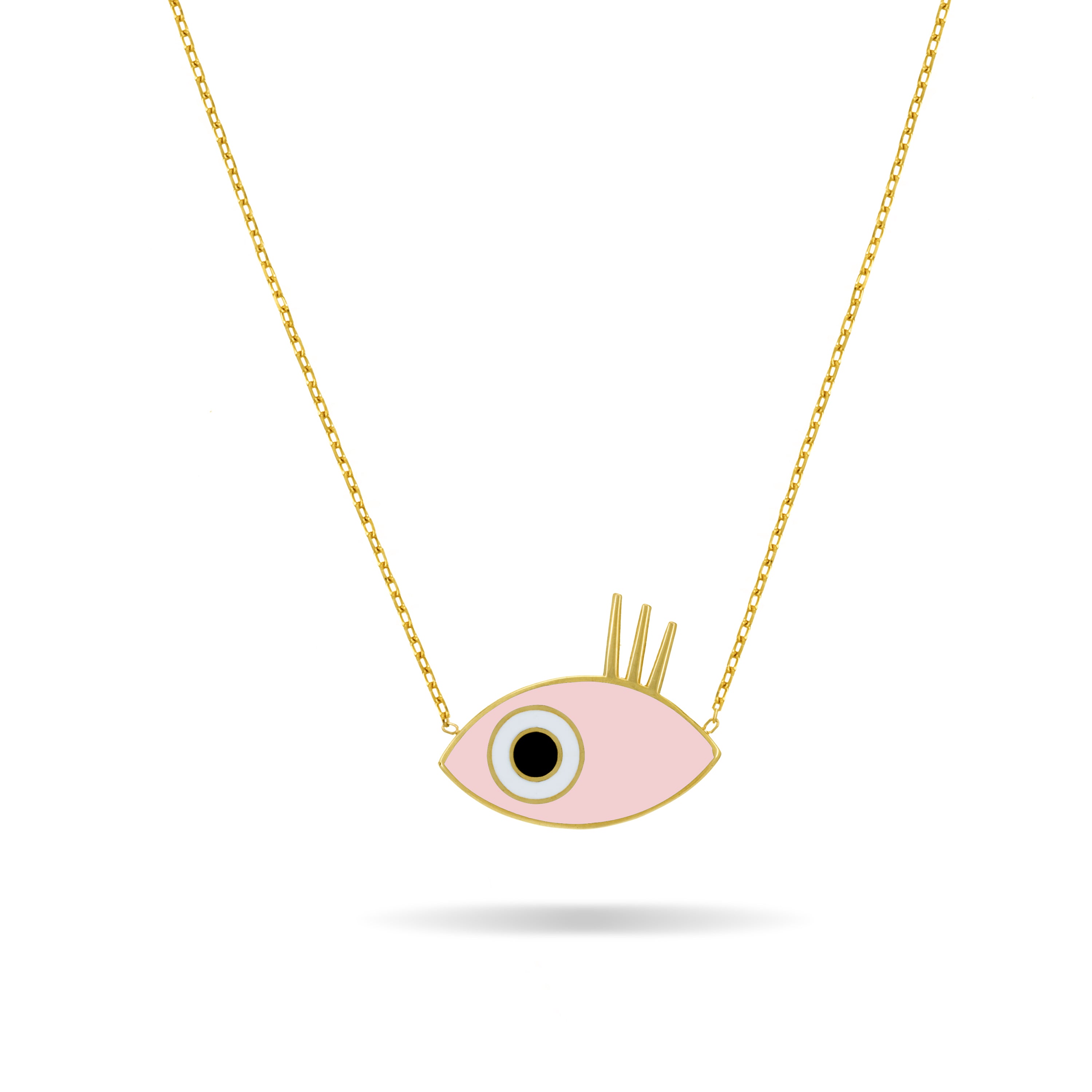 Evil Eye Enamel Necklace