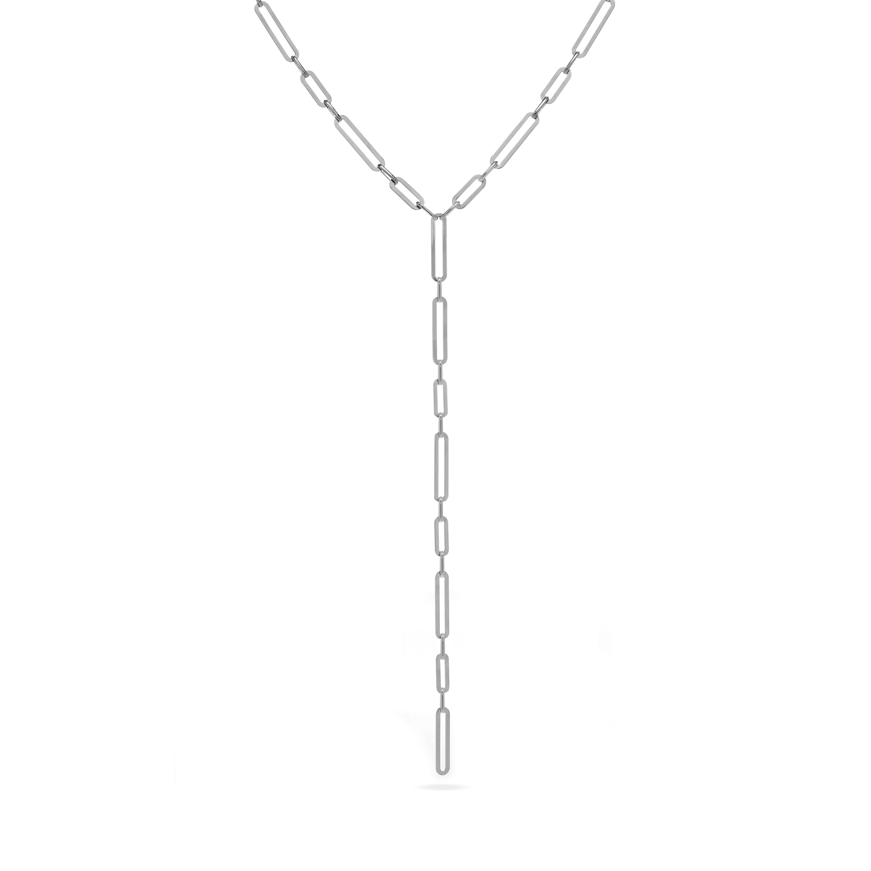 Paperclip Lariat Necklace