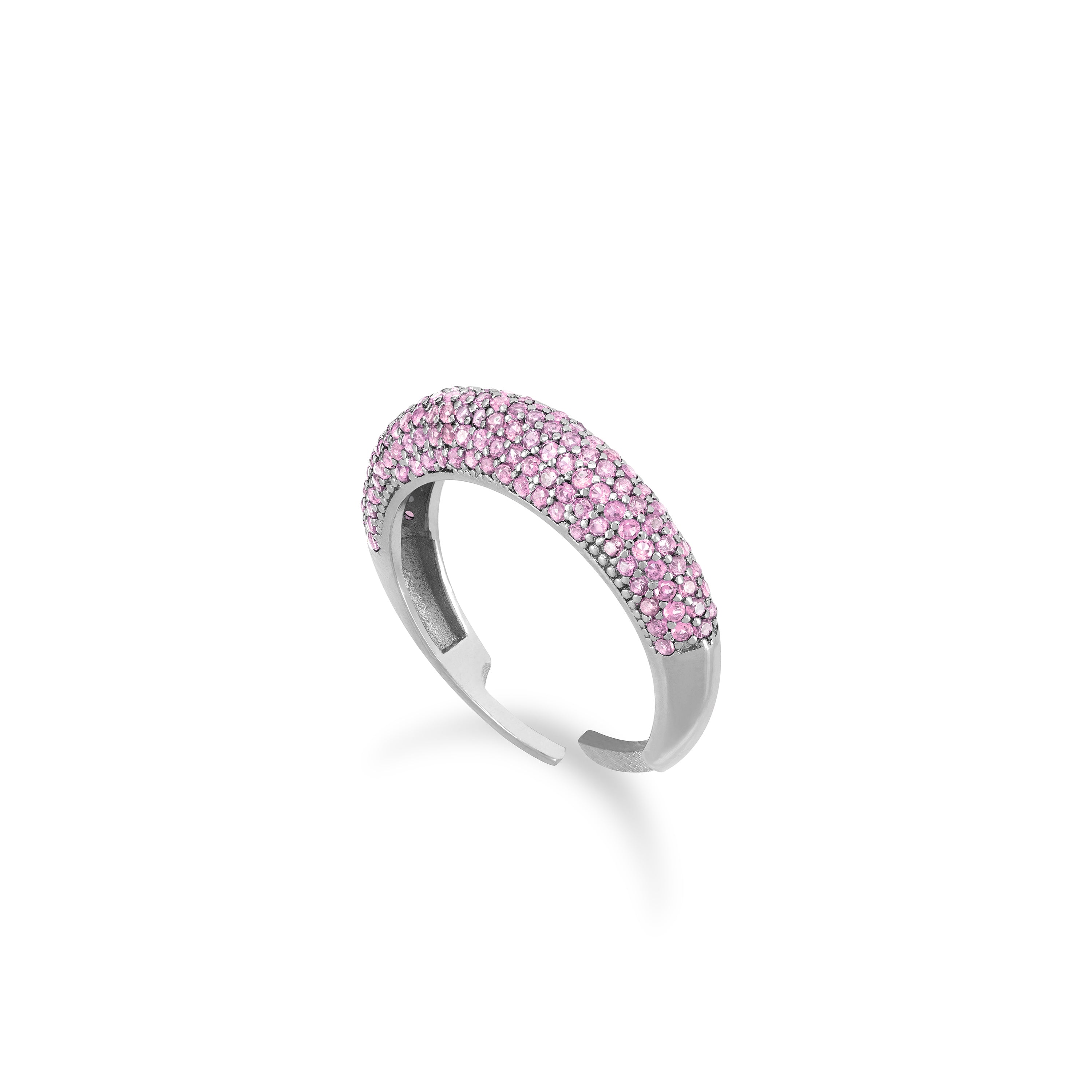 Thin Cubic Zirconia Dome Ring