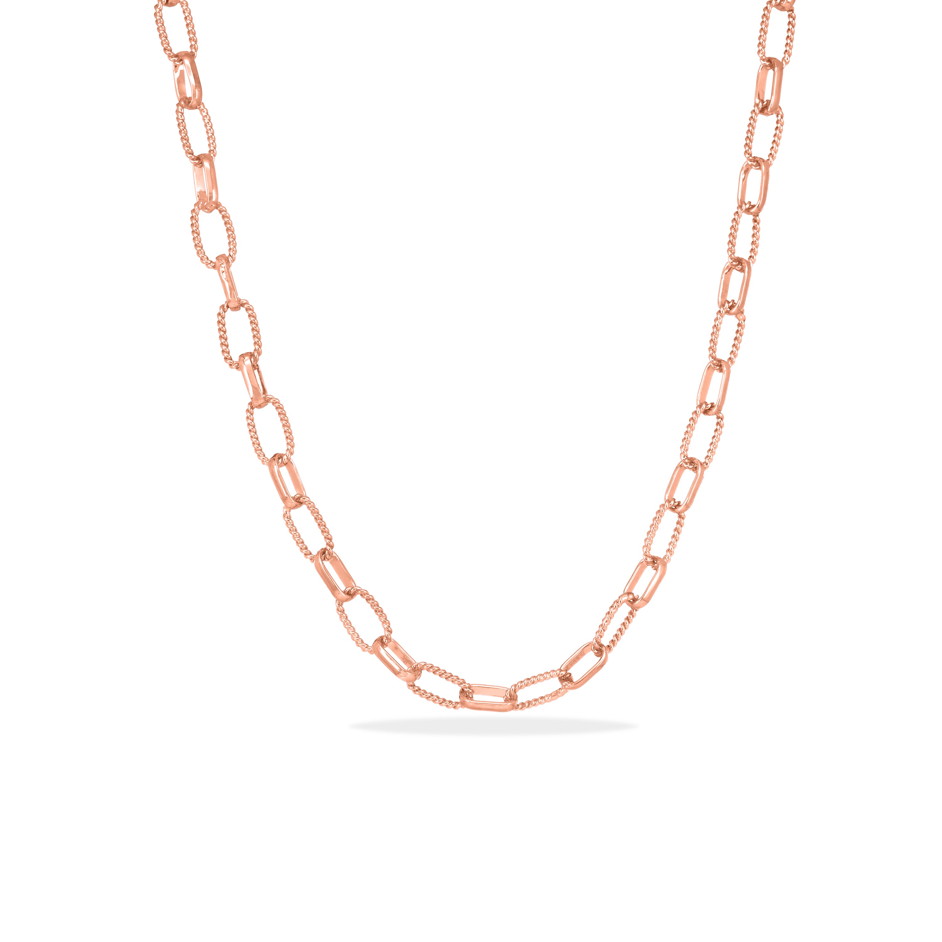 Twisted Paperclip Chain Necklace